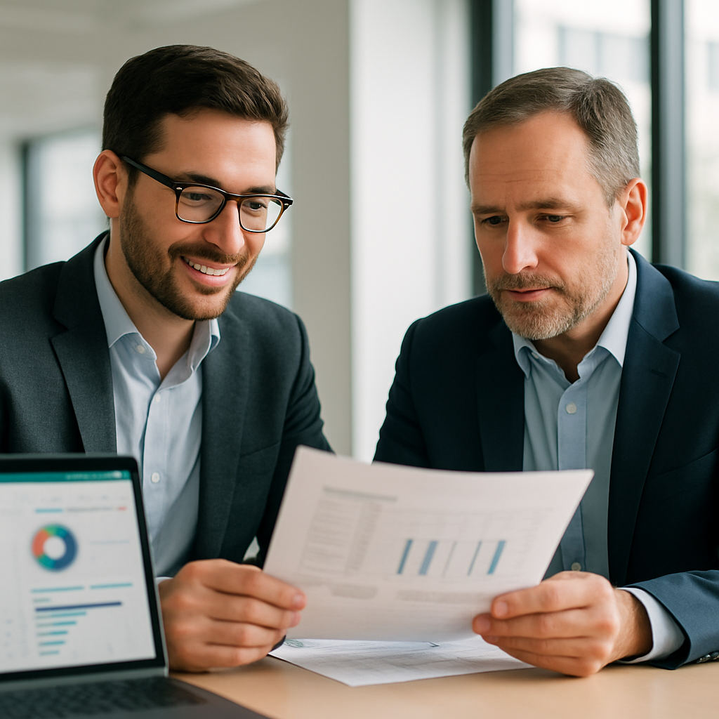 HubSpot implementation partner consultant reviewing project plan with client